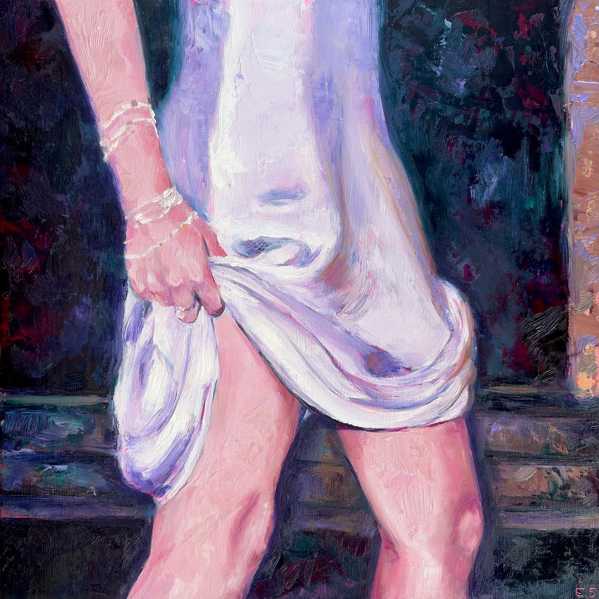 lifting up your dress